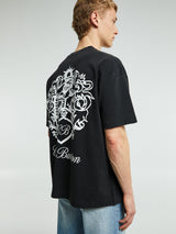 Cole Buxton - Collegiate Crest T-Shirt in Vintage Black