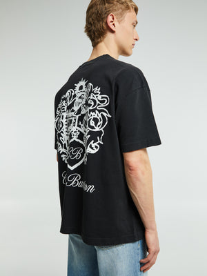 Cole Buxton Collegiate Crest T-Shirt in Vintage Black – Stoy