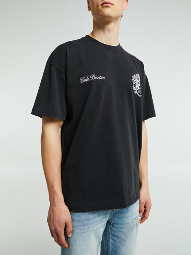 Cole Buxton - Collegiate Crest T-Shirt in Vintage Black