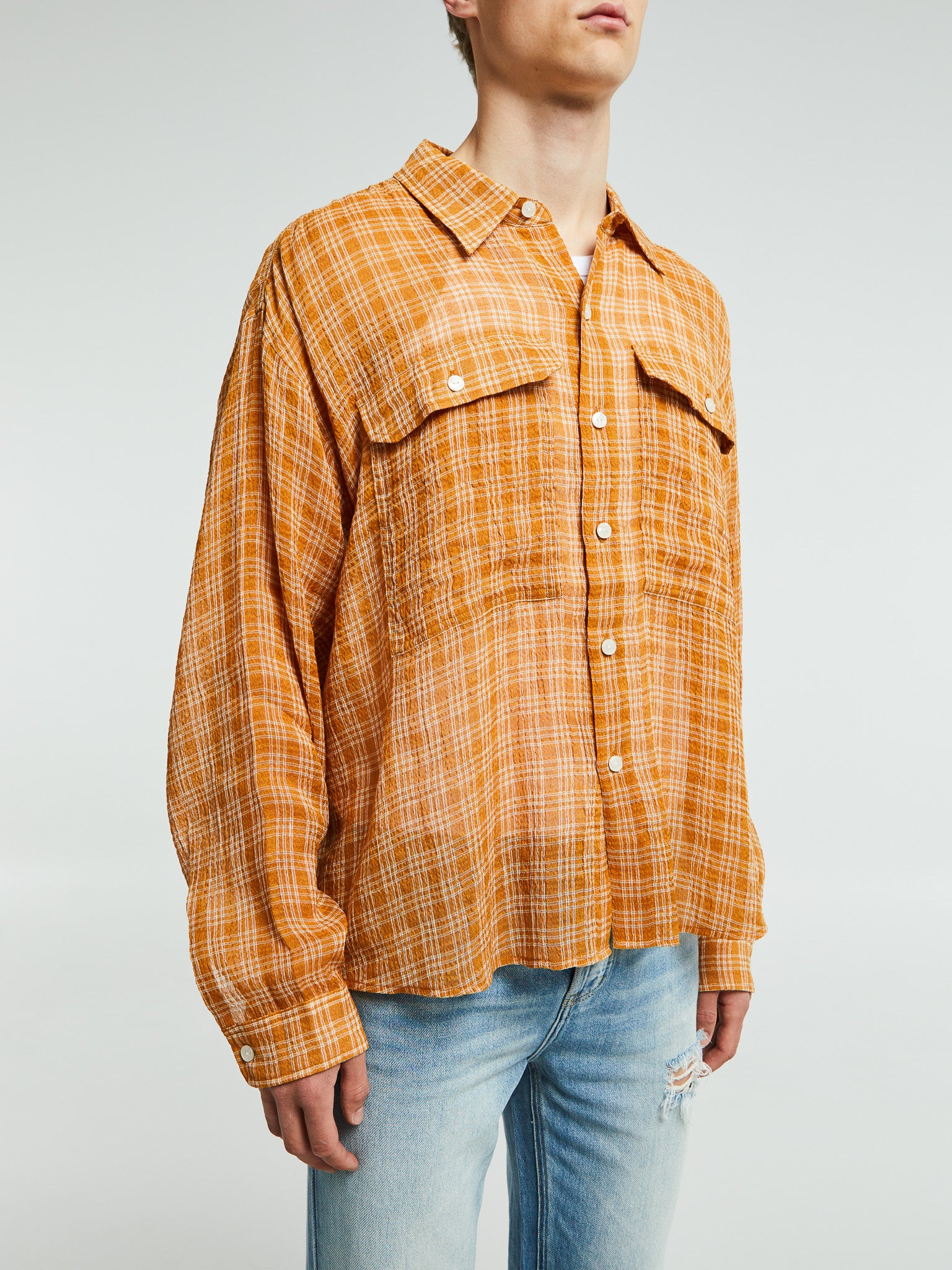 Cole Buxton - Kacy Shirt in Rust