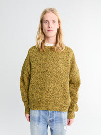 Cole Buxton - Flecked Knit Sweater in Yellow