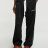 Cole Buxton - Contrast Tape Track Pants in Black and Green