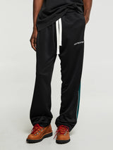 Cole Buxton - Contrast Tape Track Pants in Black and Green