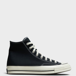 Converse - Chuck 70 High Top Canvas Sneakers in Black, Egret and Black