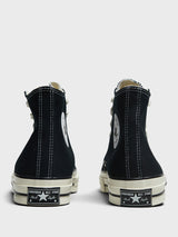 Converse - Chuck 70 High Top Canvas Sneakers in Black, Egret and Black