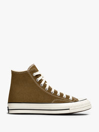 Converse - Chuck 70 High Top Canvas Sneakers in Bog Down/Egret/Black