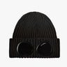 C.P. Company - Extrafine Merino Wool Goggle Beanie in Black