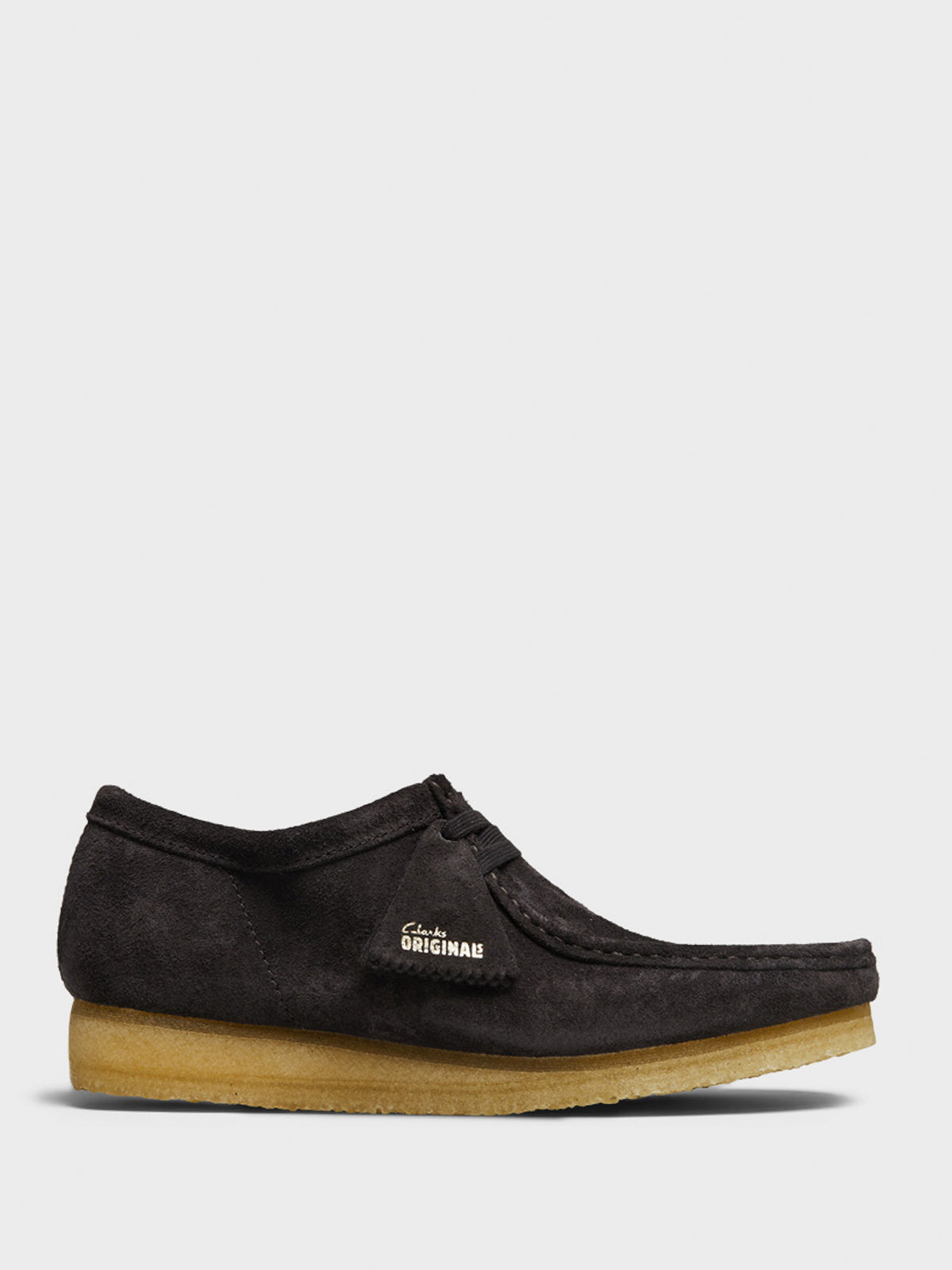 Clarks - Wallabee Shoes in Brown Slate Suede