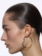 Maria Black - Copenhagen 50 Hoop Earring with Gold Plating