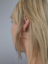 Maria Black - Copenhagen 25 Hoop Earring with Gold Plating