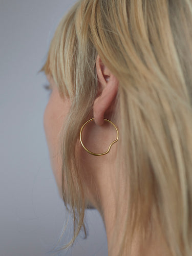 Maria Black - Copenhagen 25 Hoop Earring with Gold Plating