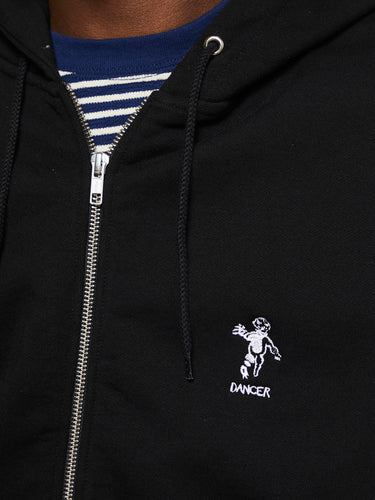 Dancer - OG Logo Zip Hood in Black