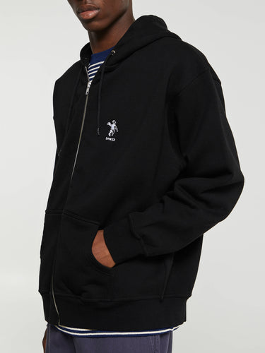 Dancer - OG Logo Zip Hood in Black