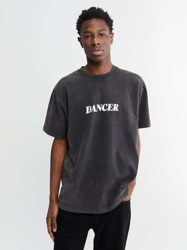 Italic Logo T-Shirt in Black