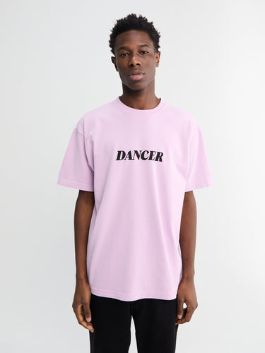 Dancer - Italic Logo T-Shirt in Pink