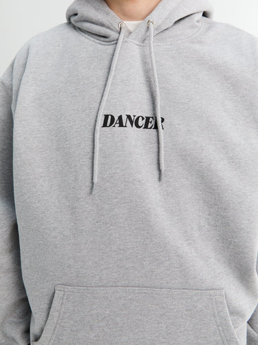 Dancer - Italic Hoodie in Heather Grey