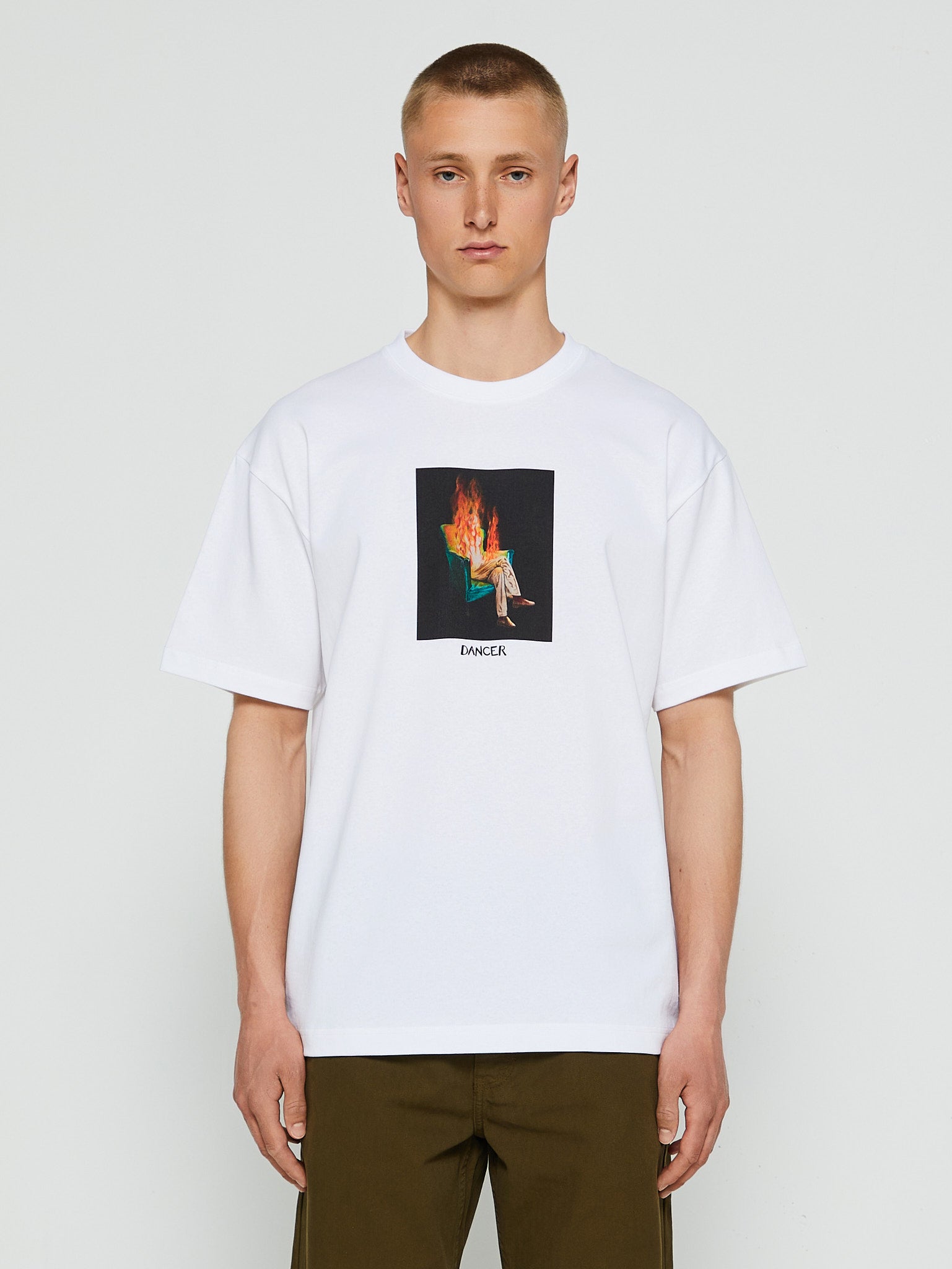 Dancer - Burning T-Shirt in White – stoy