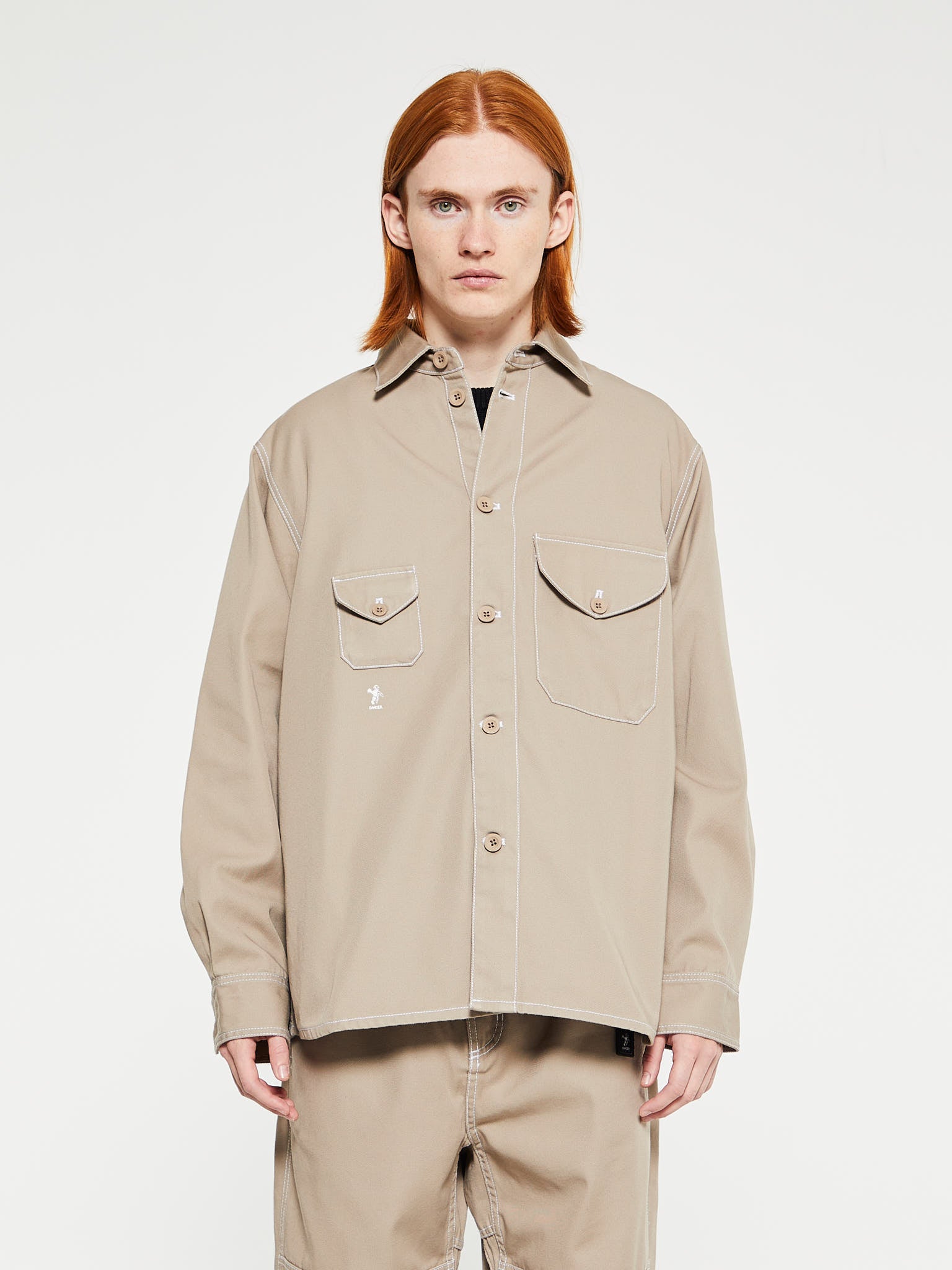 Dancer - Little Big Pocket Shirt in Khaki