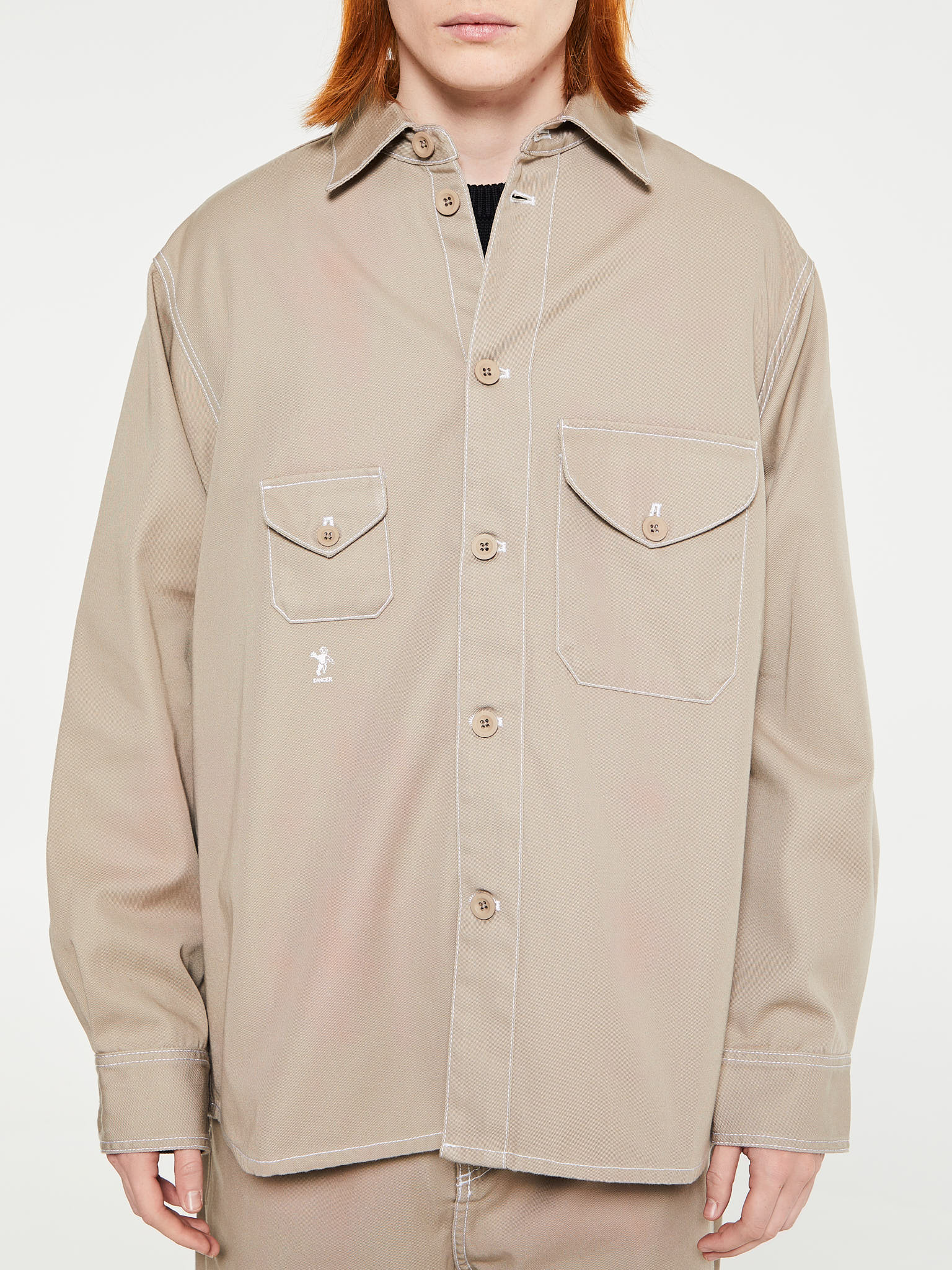 Dancer - Little Big Pocket Shirt in Khaki