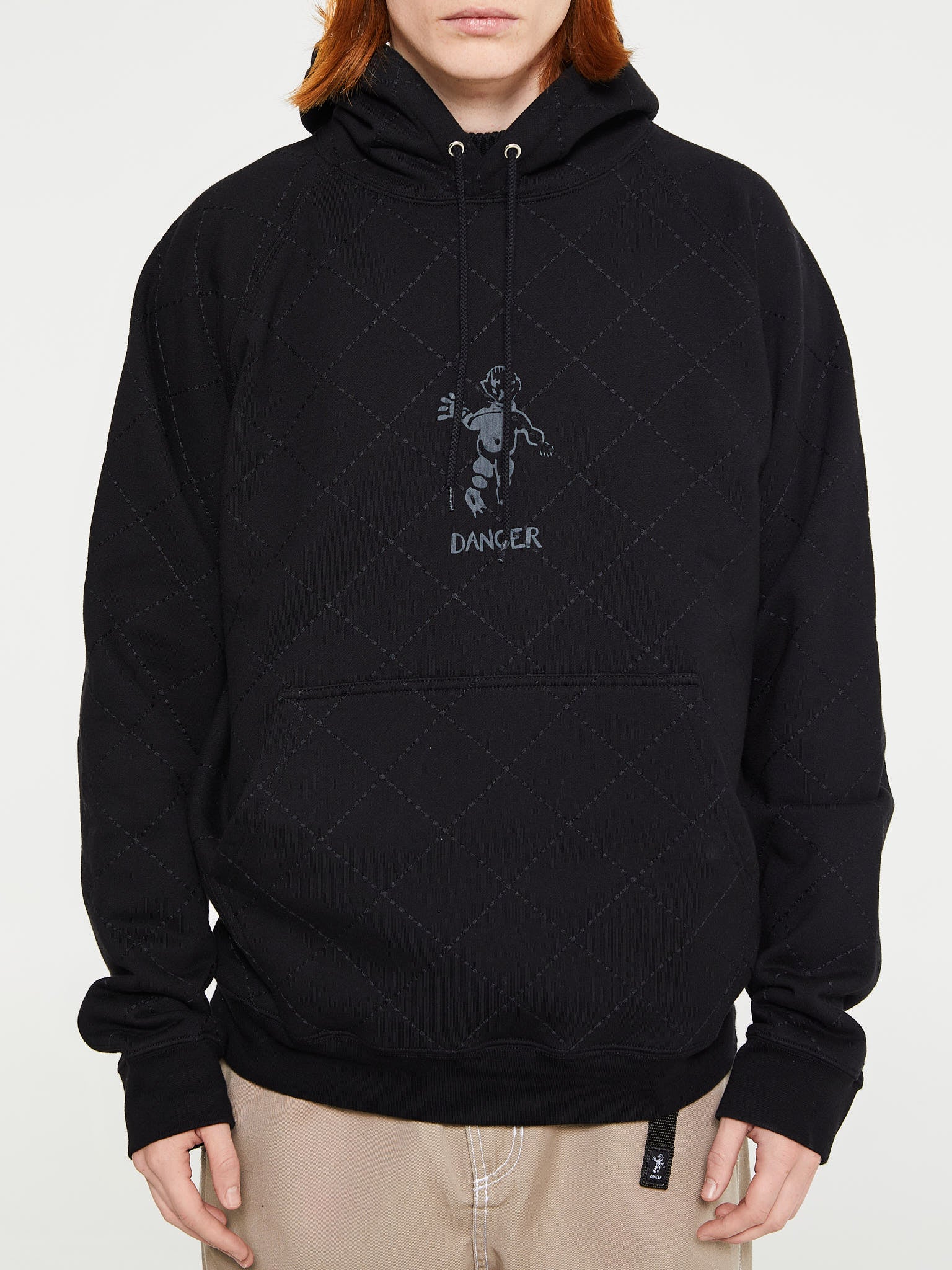 Dancer - OG Diamond Stitch Hoodie in Black