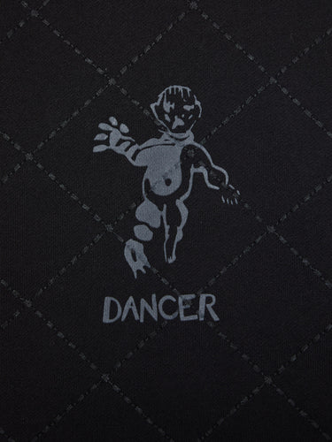 Dancer - OG Diamond Stitch Hoodie in Black