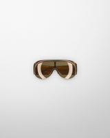 Phoebe Philo - Half Bombé Sunglasses in Dark Khaki Tortoiseshell