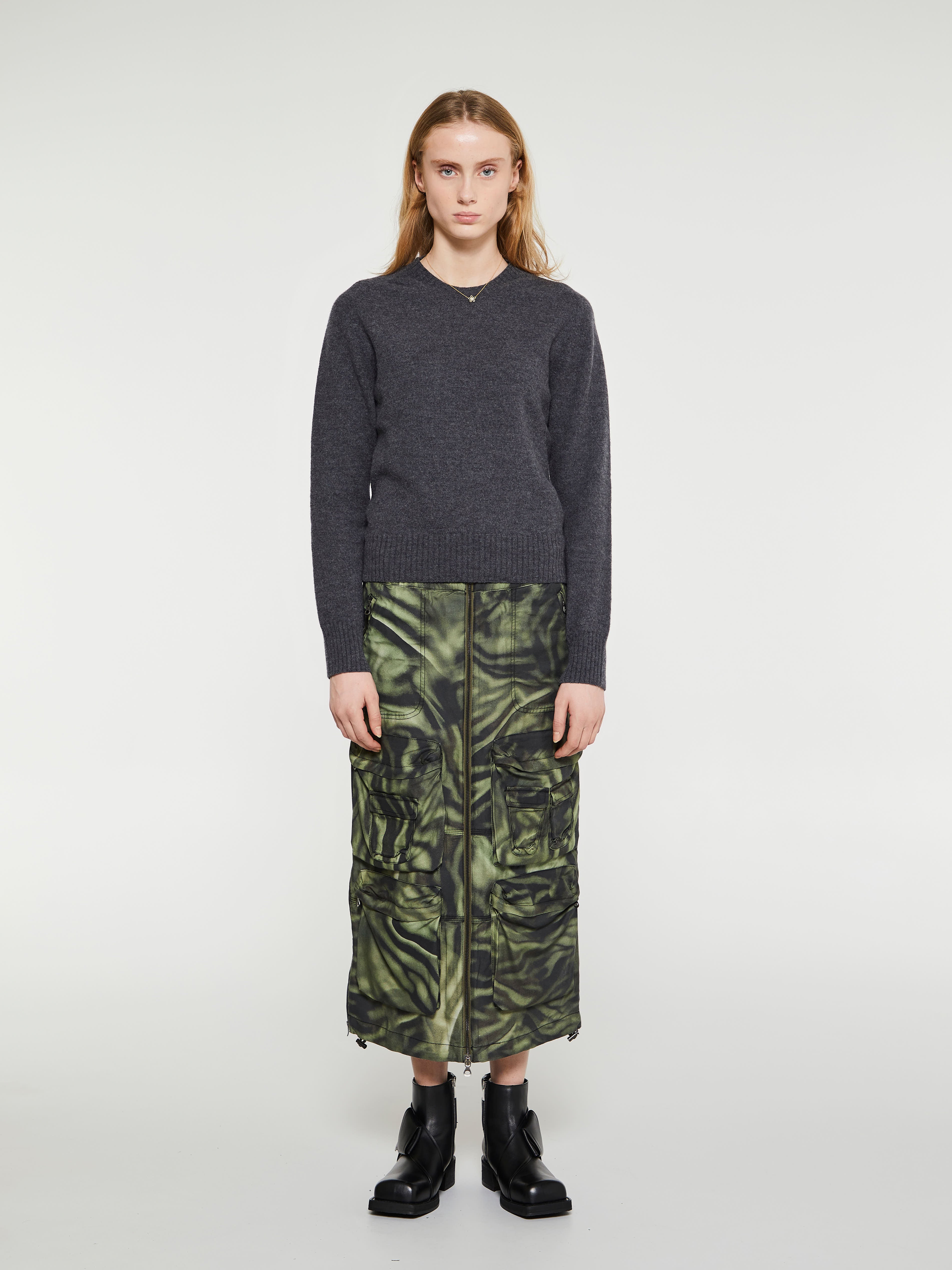 Diesel - O-Mirtow Skirt in Green and Black
