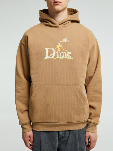 Dime - Classic Lightbright Hoodie in Sepia
