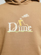 Dime - Classic Lightbright Hoodie in Sepia