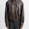 Dime - Debossed Wavy Jacket in Brown