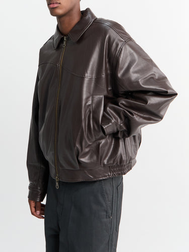Dime - Debossed Wavy Jacket in Brown