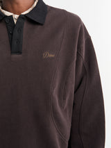 Dime - French Terry Rugby in Brown