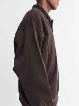Dime - French Terry Rugby in Brown