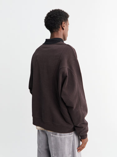 Dime - French Terry Rugby in Brown