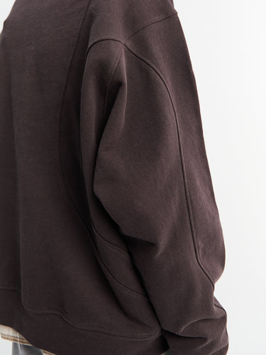 Dime - French Terry Rugby in Brown