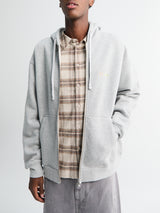 Dime - Friends Zip Hoodie in Heather Gray