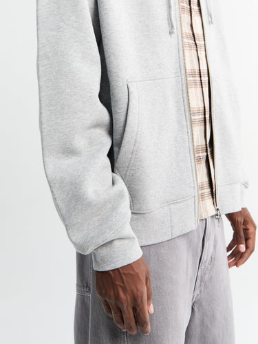 Dime - Friends Zip Hoodie in Heather Gray