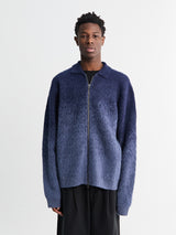 Dime - Mohair Double Zip Knit in Midnight Blue