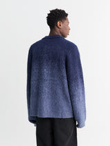 Dime - Mohair Double Zip Knit in Midnight Blue