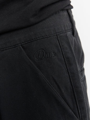 Dime - Baggy Chino Pants in Black