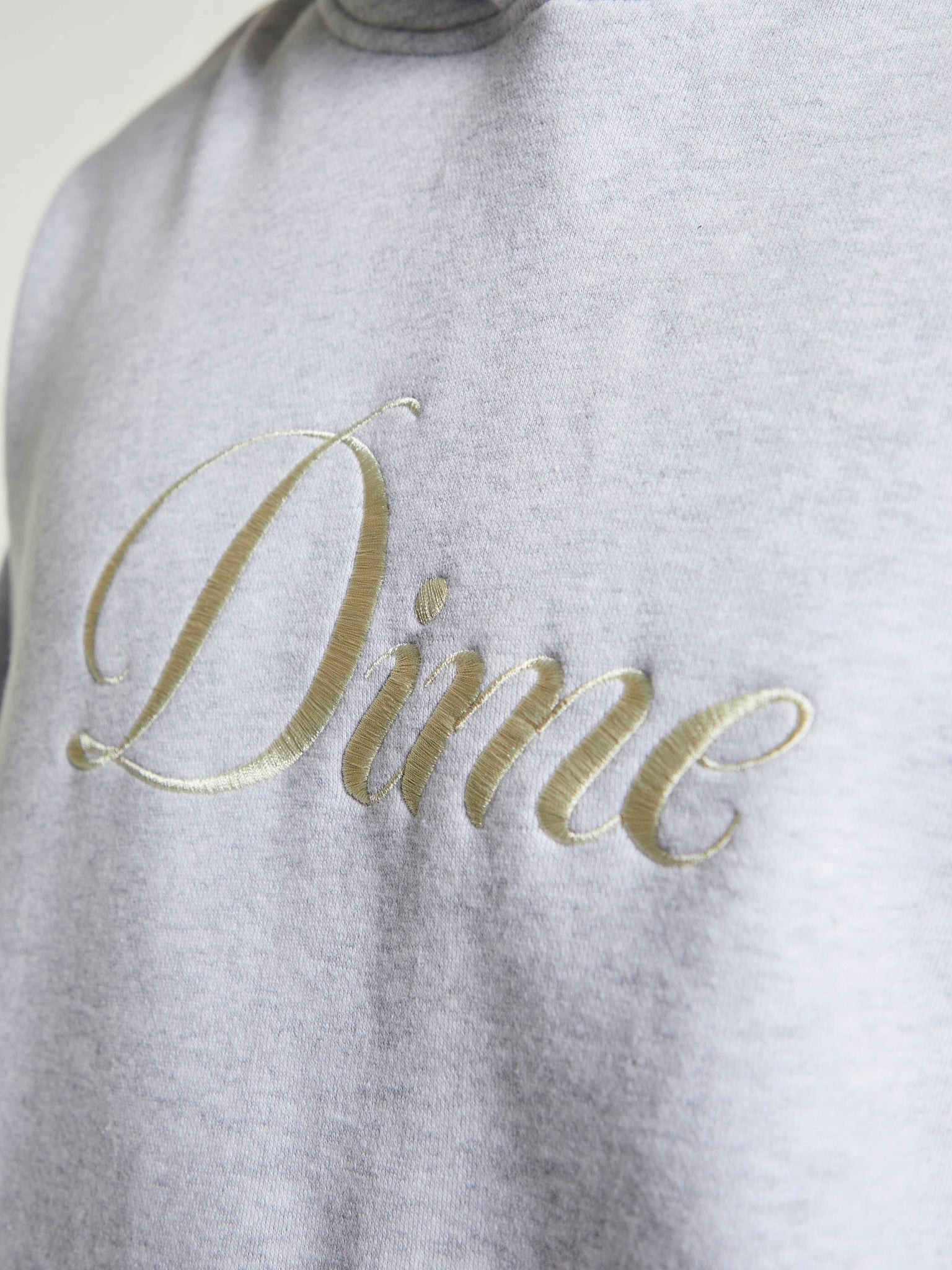 Dime - Cursive Logo Hoodie in Ash