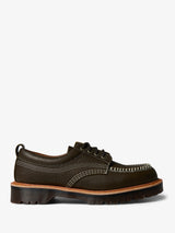 Dr. Martens - Lowell 4 Eye Shoes in Olive Wild Grain