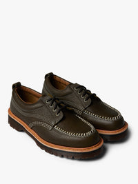 Dr. Martens - Lowell 4 Eye Shoes in Olive Wild Grain
