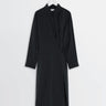 Lemaire - Straight Collar Twisted Dress in Black