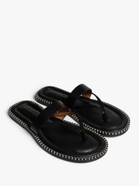 Dries Van Noten - Leather Sandals in Black