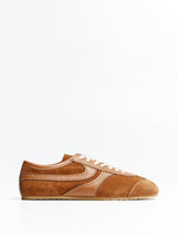 Dries Van Noten - Leather-Trimmed Suede Sneakers in Tan