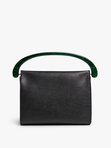 Dries Van Noten - Medium Leather Bag in Black