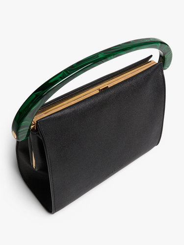 Dries Van Noten - Medium Leather Bag in Black