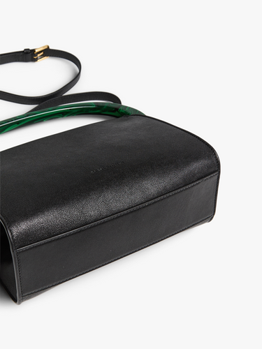 Dries Van Noten - Medium Leather Bag in Black