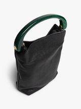 Dries Van Noten - Leather Shoulder Bag in Black